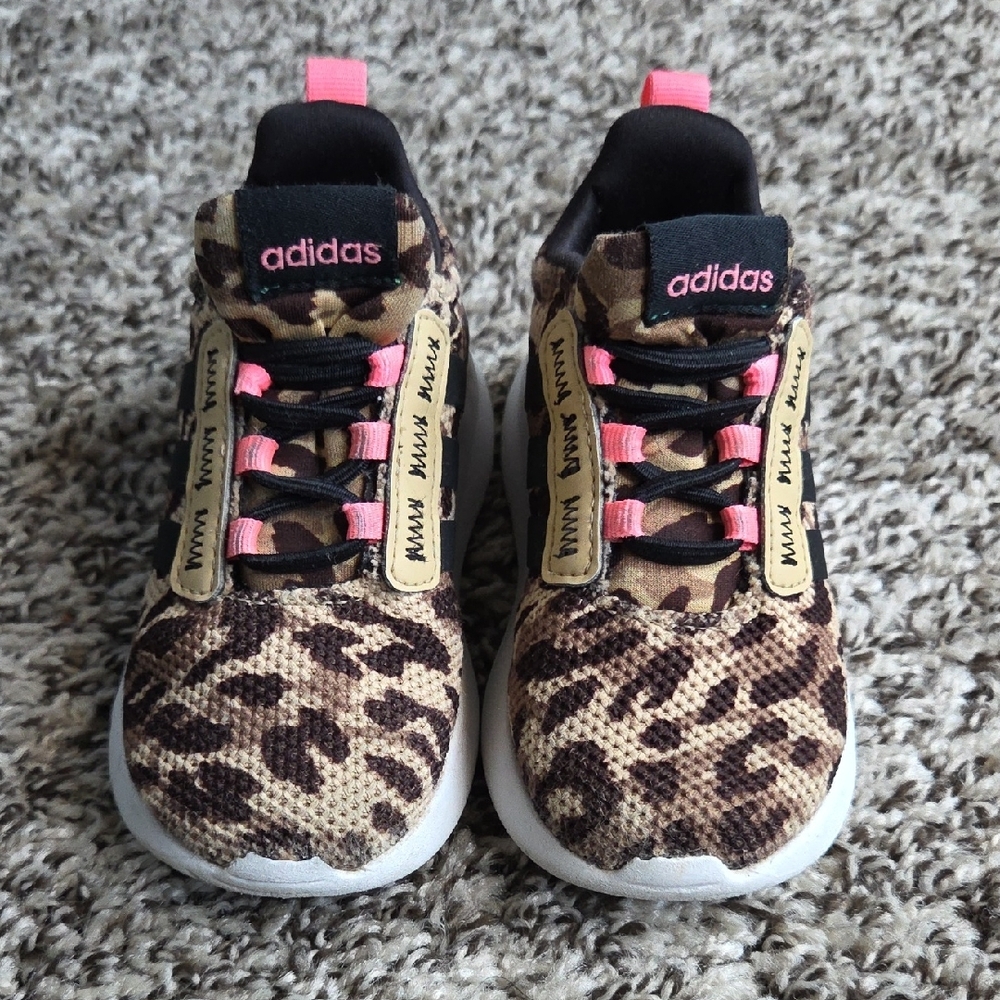 Adidas Kids Leopard Print Sneakers Size 6 Toddler